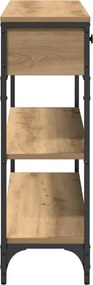 vidaXL Τραπέζι κονσόλας Artisan Oak 100 x 25 x 75 εκ.