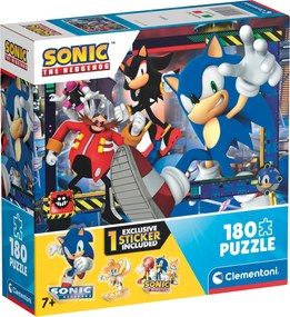 Clementoni Παιδικό Παζλ Supercolor Sonic 180 τμχ