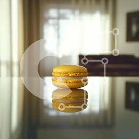 Intra Συλλεκτικό Ξύλινο Παζλ Plywood  4mm - Κίτρινο Macaron σε μια ανακλαστική επιφάνεια Σε Ξύλινο Κουτί - Διαστάσεις: 10x10 cm – 25 κομμάτια