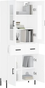 vidaXL Ντουλάπι Λευκό 69,5x34x180 εκ. από Επεξεργασμένο Ξύλο