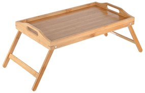 Δίσκος Σερβιρίσματος Bamboo Essentials 50x30x21cm Με Αναδιπλούμενα Πόδια