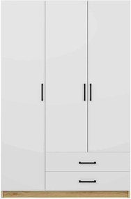 Ντουλάπα Καρυδί / Λευκό SECLA 120x45x181