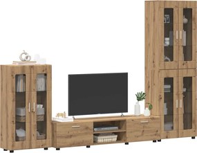vidaXL Σετ επίπλου τηλεόρασης FLORIN 3 pcs Artisan Oak