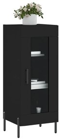 vidaXL Ντουλάπι Μαύρο 34,5 x 34 x 90 εκ. από Επεξεργασμένο Ξύλο