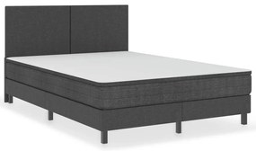 vidaXL Πλαίσιο Κρεβατιού Boxspring Γκρι 160 x 200 εκ. Υφασμάτινο