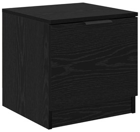 vidaXL Ντουλάπι κρεβατιού 2 pcs Μαύρη δρυς 40 x 39 x 40 εκ.