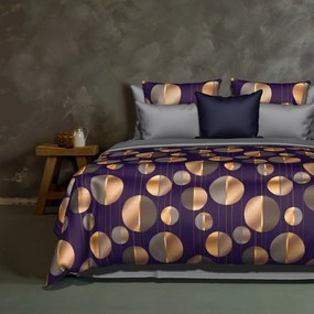 Σεντόνια Glitter (Σετ 4τμχ) Purple Sb Home King Size 260x280cm 100% Βαμβάκι