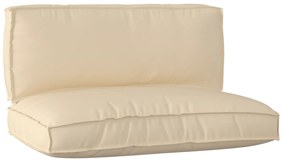 vidaXL Σετ Μαξιλαριών Πάγου 2 pcs Μπεζ 120 x 80 x 12 cm Ύφασμα Oxford