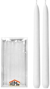 Σετ 12τμχ Κερί Λευκό 2x20εκ. Homie 37-10