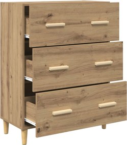 vidaXL Πλαϊνό γραφείο Artisan Oak 69,5 x 34 x 90 εκ.