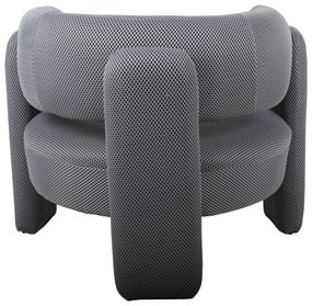 Πολυθρόνα ArteLibre ADRASTEA Γκρι Ύφασμα 94x88x73cm