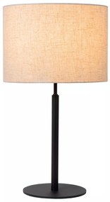 Φωτιστικό Επιτραπέζιο Lucide 45509-81-38 MAYA Μπεζ/Κρεμ (Beige/Creme)|Μαύρο Ματ (Black Mat)