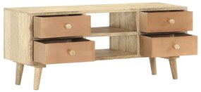 vidaXL Έπιπλο Τηλεόρασης 110 x 30 x 45 εκ. από Μασίφ Ξύλο Μάνγκο