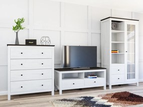 Βιτρίνα Boston CG114, Sibu πεύκο, Larico πεύκο, Με συρτάρια, Με πόρτες, Ο αριθμός των θυρών: 1, Αριθμός συρταριών: 2, 203x106x44cm, 104 kg