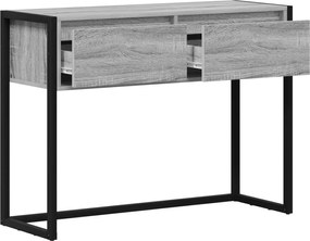 vidaXL End Table Γκρίζο Σονομα 100 x 36 x 75 εκ. Επεξεργασμένο ξύλο