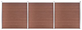 vidaXL Πάνελ Περίφραξης Καφέ 526 x 186 εκ. από WPC