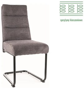KRZESŁO BERRY BREGO CZARNY STELAŻ / C. SZARY 18 DIOMMI-80-3198