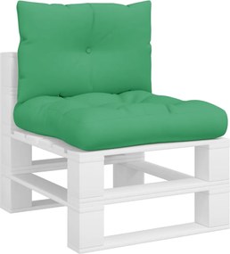 vidaXL Μαξιλάρια Παλέτας 2 τεμ. Πράσινα Υφασμάτινα