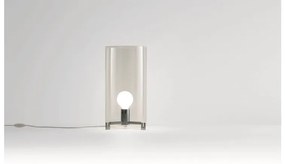 Επιτραπέζιο Φωτιστικό 1xE27 Χειροποίητο Dimmer Διάφανο Γυαλί CPL T1 Prandina -1084000110220-Νίκελ Ματ 1084000110220