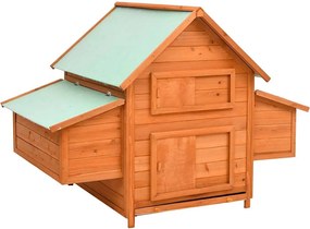 vidaXL Κοτέτσι 150 x 96 x 110 εκ. από Μασίφ Ξύλο Ελάτης