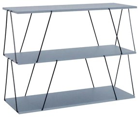 Βοηθητικό τραπέζι-ραφιέρα Tars γκρι-μαύρο 120x30x90εκ 120x30x90 εκ.