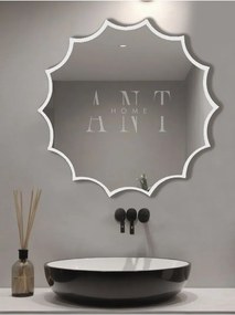 Stewehome Ασύμμετρος καθρέφτης τοίχου από γυαλί 60x60 cm