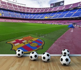 Ταπετσαρία τοίχου ετοίμων διαστάσεων γήπεδο Barcelona Camp Nou 07632Q 100cm x 150cm