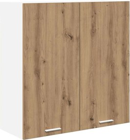 vidaXL Κρεμαστό ντουλάπι με αποθήκευση Artisan Oak 80 x 31 x 80 εκ.