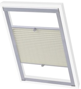 vidaXL Στόρι Σκίασης Πλισέ Κρεμ 104