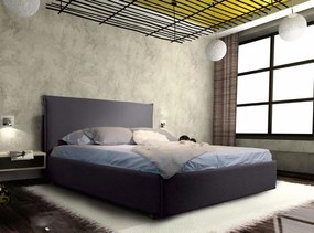 Επενδυμένο Κρεβάτι Harmony-Anthraki-110 x 200-Χωρίς μηχανισμό ανύψωσης