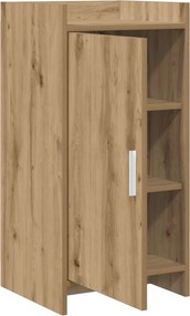 vidaXL Πλαϊνό γραφείο Artisan Δρυς 40 x 36 x 80 εκ Επεξεργασμένο Ξύλο