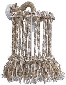 Απλίκα Τοίχου Heronia Macrame Mix 15 Handmade 31-1116 Rope/Beige