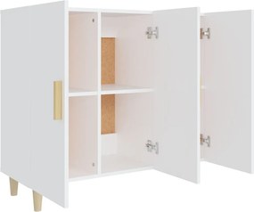 vidaXL Μπουφές Λευκός 90 x 34 x 80 εκ. από Επεξεργασμένο Ξύλο