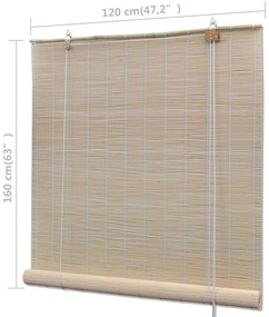 vidaXL Στόρια Σκίασης 4 Τεμαχίων 120 x 160 εκ. από Φυσικό Μπαμπού