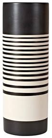 Βάζο Κεραμικό Vase 2316 9x22cm Black-Beige Kentia Κεραμικό