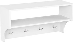 Κρεμάστρα Crosta pakoworld σε λευκή απόχρωση 80x28x40εκ