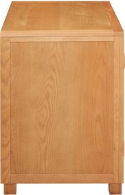 vidaXL Ντουλαπιού με συρτάρι Καφέ 80 x 50 x 70 εκ Στερεό Ξύλο Δρυός