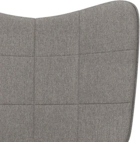 vidaXL Πολυθρόνα Relax Χρώμα Taupe Υφασμάτινη