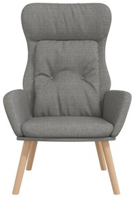 vidaXL Πολυθρόνα Relax Ανοιχτό Γκρι Υφασμάτινη