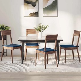vidaXL Μαξιλάρια καθισμάτων 4 pcs Μπλε 40 x 40 x 3 cm ύφασμα