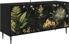 vidaXL Ντουλάπι TV RHENEN 102 x 33 x 51 εκ Μαύρη Δρυς