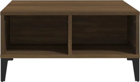 vidaXL Τραπεζάκι Σαλονιού Καφέ Δρυς 60x60x30 εκ. από Μοριοσανίδα