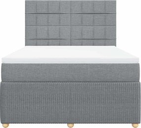 vidaXL Κρεβάτι Boxspring με Στρώμα Αν. Πράσινο 160x200εκ Υφασμάτινο