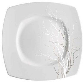 Σερβίτσιο Πιάτα Φαγητού Tokai (Σετ 72Τμχ) 50.287.30 White-Multi Cryspo Trio 72 τμχ Porcelain