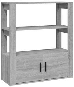 vidaXL Ντουλάπι Γκρι Sonoma 80x30x90 εκ. από Επεξεργασμένο Ξύλο
