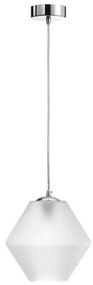 Κρεμαστό Φωτιστικό Οροφής Φ23cm E27 60W Γυαλί Luma Lighting-114-01022-04-frost-Λευκό 114-01022-04-frost
