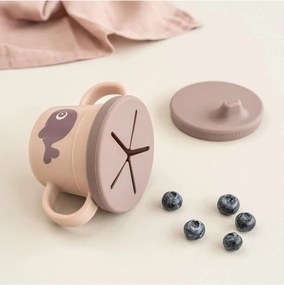 Παιδικό Ποτήρι Done By Deer Με Λάβες+Στόμιο Wally Powder