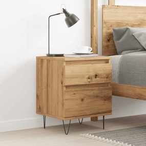 Κομοδίνο τεχνίτης Δρυς 40x35x50 εκ. από Επεξεργασμένο Ξύλο 857418