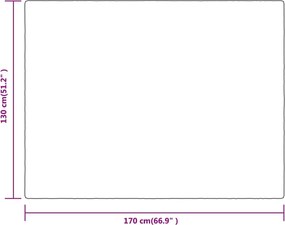vidaXL Κουβέρτα Ομίχλη της Ερήμου 130 x 170 εκ. από Πολυεστέρα