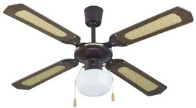 Ανεμιστήρας οροφής 42" καφέ λευκός με φως WS42-4CL Primo-800276-Καφέ 800276